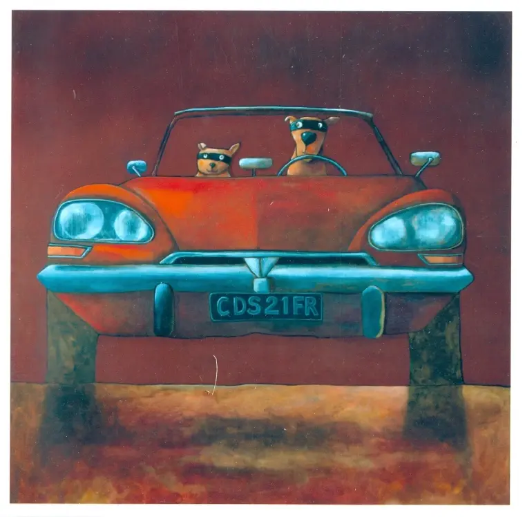 Luxe-kaart "Citroën DS Front" (met envelop)