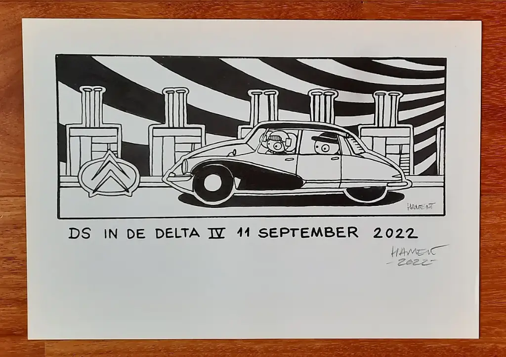 Prent Jan-Willem Hament - Najaarsevenement "DS in de Delta IV"