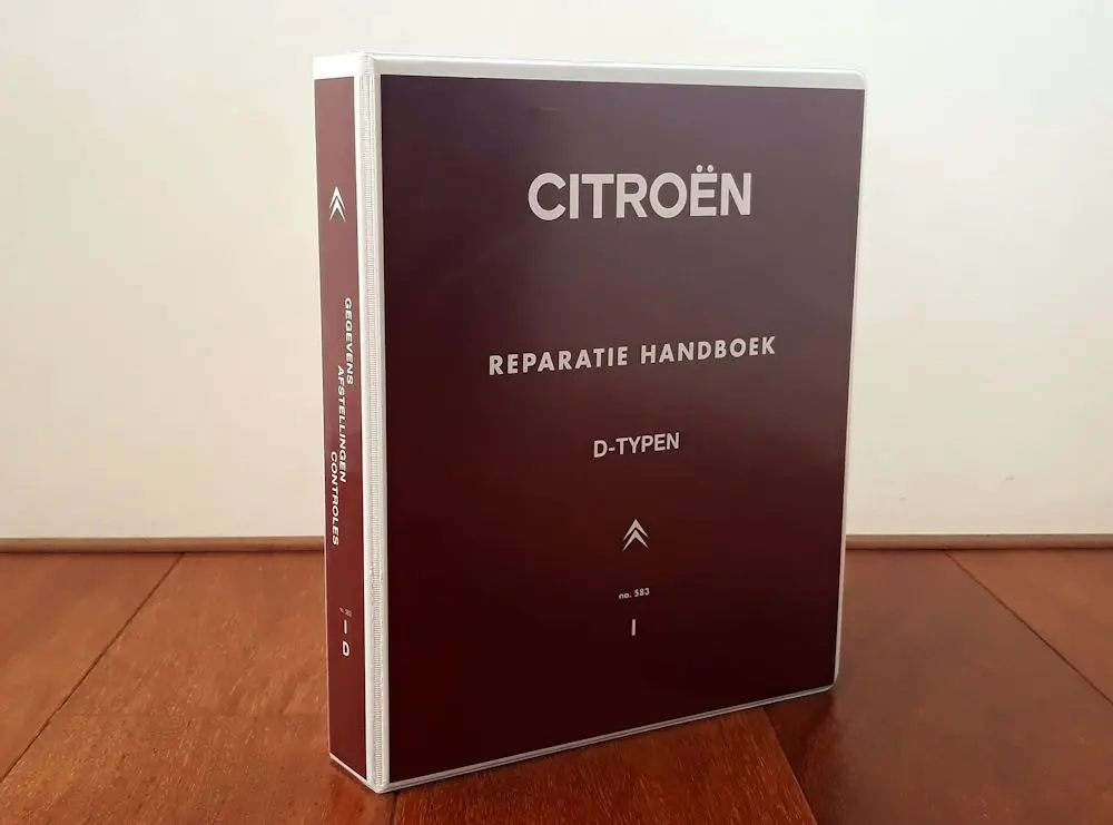 No.583-I: Reparatiehandboek D-typen vanaf 1965, los deel I