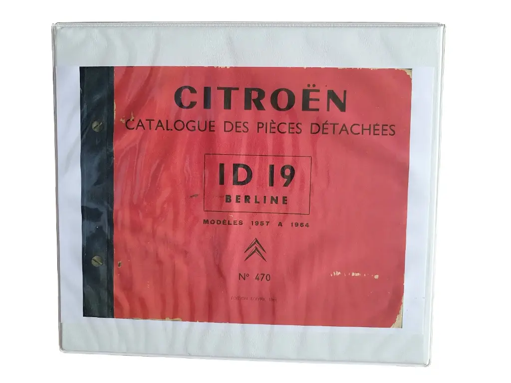 No.470: Onderdelenboek ID19 Berline - modellen 1957-1964