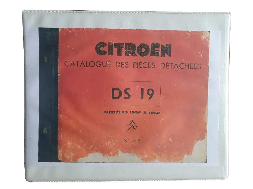 No.466: Onderdelenboek DS19 - modellen 1956-1964