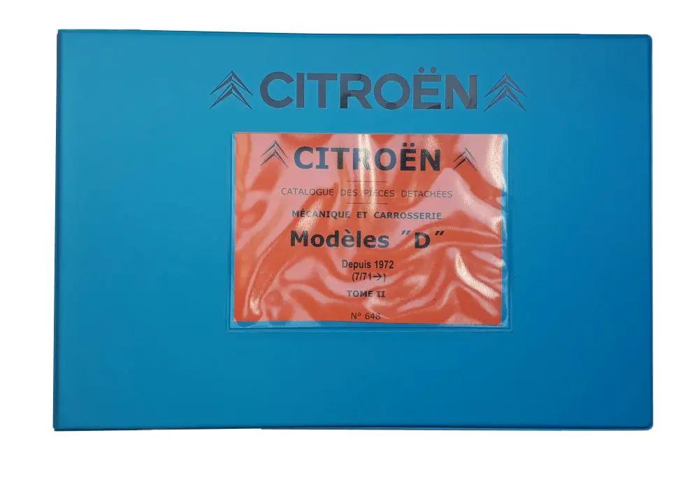 No.648-2: Onderdelenboek D-modellen vanaf 1972 - Deel 2