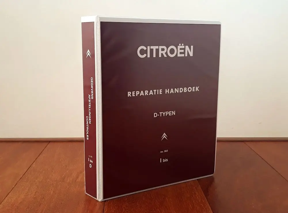 No.583-I: bis Reparatiehandboek D-typen vanaf 1965