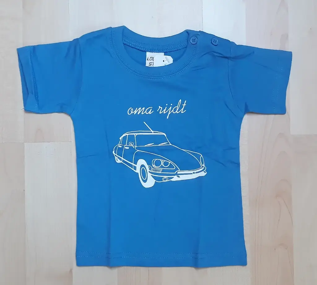 T-shirt DS "oma rijdt", diverse kleuren, kindermaat (kopie)