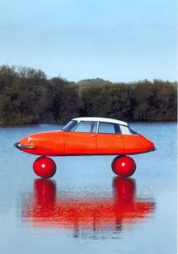 [W15875] Ansicht "Onze Auto's, een tochtje door de tijd" Citroën DS sur Ballons