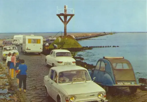 [W15886] Ansicht "Onze Auto's, een tochtje door de tijd" Passage du Gois