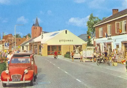 [W15892] Ansicht "Onze Auto's, een tochtje door de tijd" Autobedrijf Gilijamse, Renesse