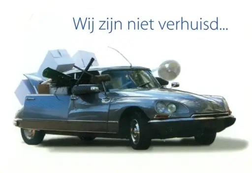 [W15905] Verhuiskaart "Wij zijn niet verhuisd"