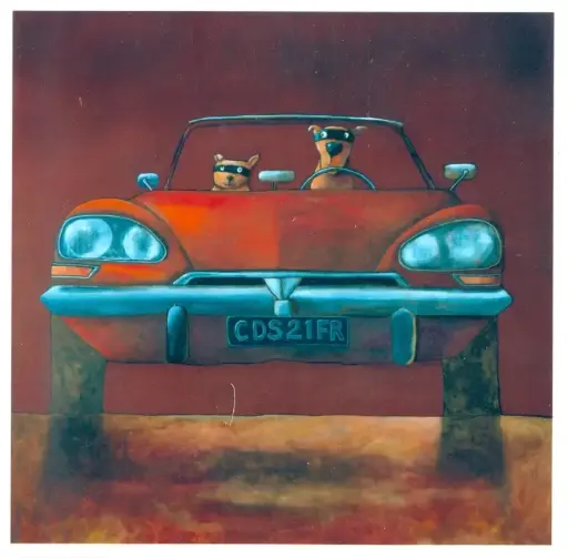 [W15985] Luxe-kaart "Citroën DS Front" (met envelop)