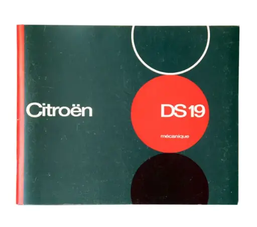 [W04091] Instructieboekje DS19 Mécanique - september 1965 t/m september 1968