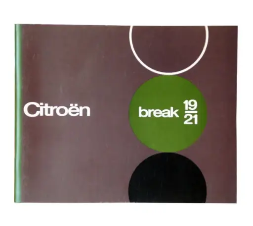 [W04093] Instructieboekje Break 19/Break 21 Mécanique - september 1966