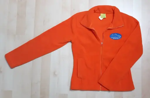 [W17037] Vest logo ID/DS Club, fleece, oranje, damesmodel