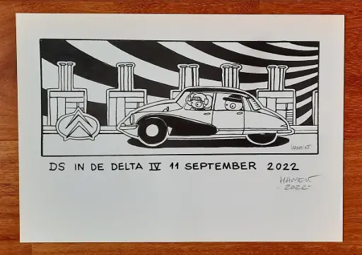 [W27167] Prent Jan-Willem Hament - Najaarsevenement "DS in de Delta IV"