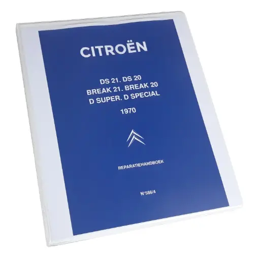 [W01958] No.586/4: Reparatiehandboek DS20/21, Break 20/21, D Super, D Spécial - 1970