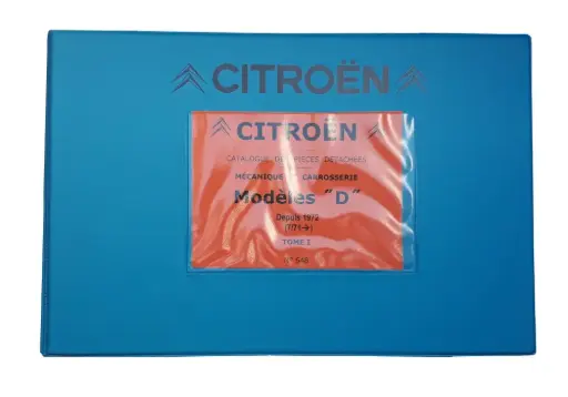 [W15699] No.648-1: Onderdelenboek D-modellen vanaf 1972 - Deel 1