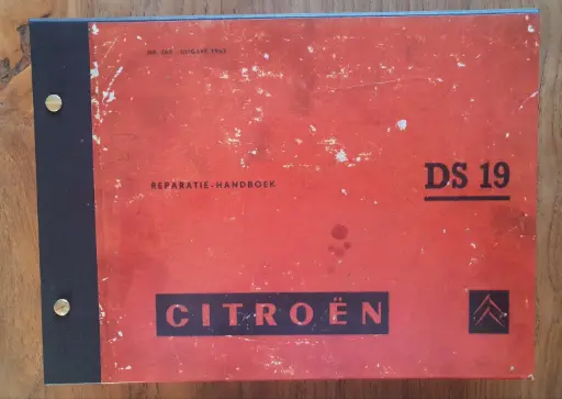 [W31997] No.465: Reparatiehandboek DS19 t/m 1962 (luxe reproductie)