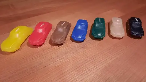 Kaarsen in DS-vorm, verschillende kleuren, 11 cm