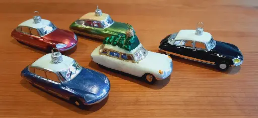 DS kerstbal - Blauw