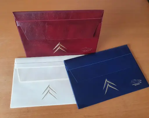 Mapje voor instructieboekje